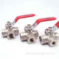 Brass 3 way ball valve